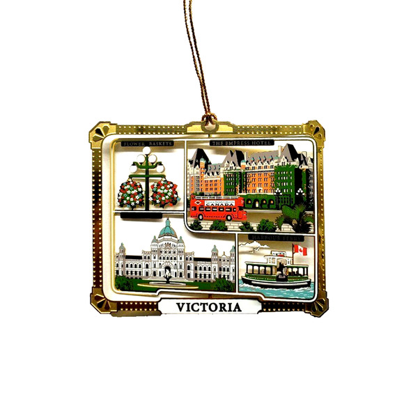 Victoria Canada Ornament Color Brass Travel Landmarks Souvenir - Picture 7 of 7